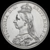 1887 Queen Victoria Jubilee Head Silver Crown Obverse
