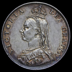 1887 Queen Victoria Jubilee Head Silver Florin Obverse