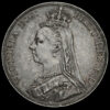 1887 Queen Victoria Jubilee Head Silver Crown Obverse