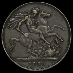 1889 Queen Victoria Jubilee Head Silver Crown Reverse