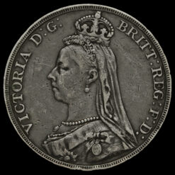 1889 Queen Victoria Jubilee Head Silver Crown Obverse