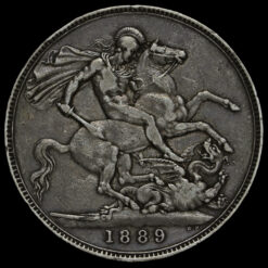 1889 Queen Victoria Jubilee Head Silver Crown Reverse