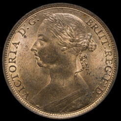 1889 Queen Victoria Bun Head Penny Obverse