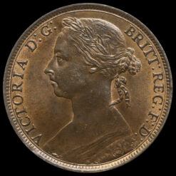 1890 Queen Victoria Bun Head Penny Obverse