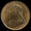 1896 Queen Victoria Veiled Head Penny Obverse