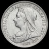 1897 Queen Victoria Veiled Head Silver Shilling Obverse