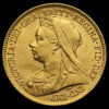 1900 Queen Victoria Veiled Head Gold Half Sovereign Obverse