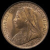 1901 Queen Victoria Veiled Head Penny Obverse