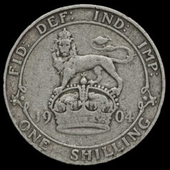 1904 Edward VII Silver Shilling Reverse