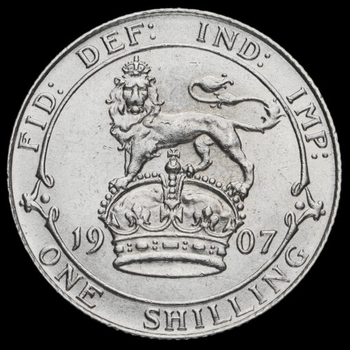 1907 Edward VII Silver Shilling Reverse