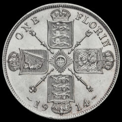 1914 George V Silver Florin Reverse