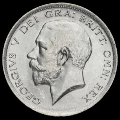 1916 George V Silver Half Crown Obverse