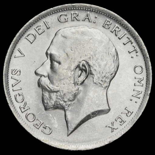 1916 George V Silver Half Crown Obverse