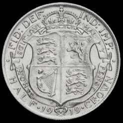 1919 George V Silver Half Crown Reverse