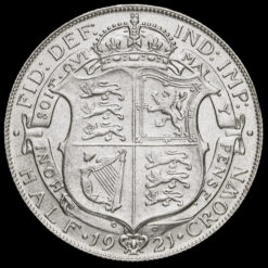 1921 George V Silver Half Crown Reverse