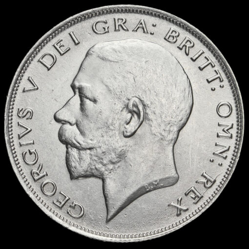 1924 George V Silver Half Crown Obverse