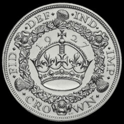 1927 George V Silver Proof Wreath Crown Reverse