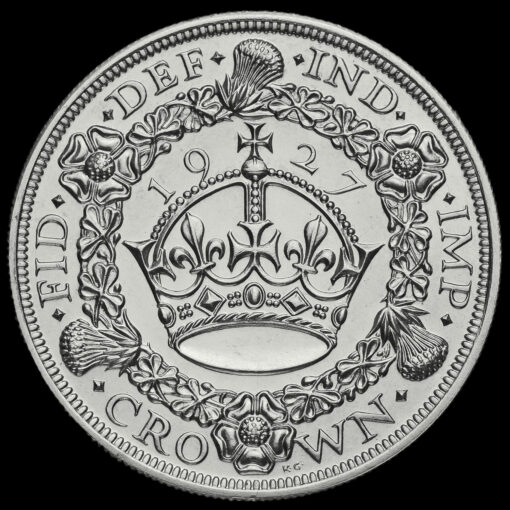1927 George V Silver Proof Wreath Crown Reverse