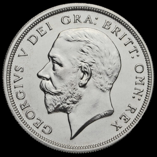 1927 George V Silver Proof Wreath Crown Obverse