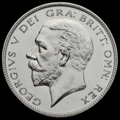 1927 George V Silver Proof Half Crown Obverse