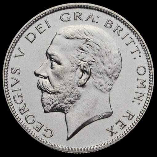 1927 George V Silver Proof Half Crown Obverse