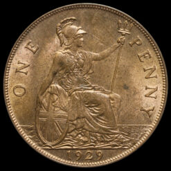 1929 George V Penny Reverse