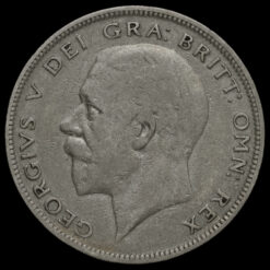 1930 George V Silver Half Crown Obverse
