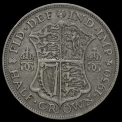 1930 George V Silver Half Crown Reverse