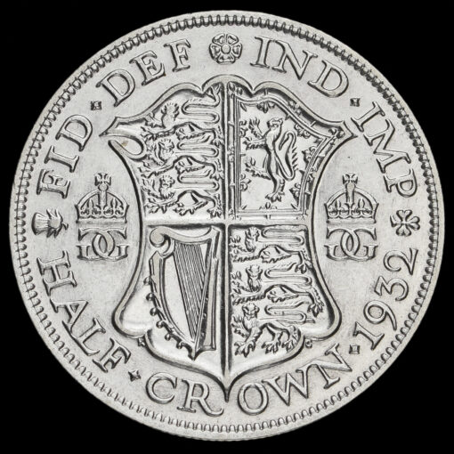 1932 George V Silver Half Crown Reverse