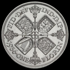 1936 George V Silver Florin Reverse