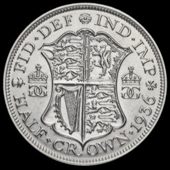 1936 George V Silver Half Crown Reverse