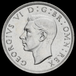 1943 George VI Silver Half Crown Obverse