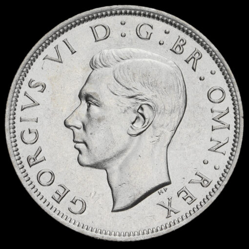 1943 George VI Silver Half Crown Obverse