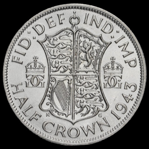 1943 George VI Silver Half Crown Reverse