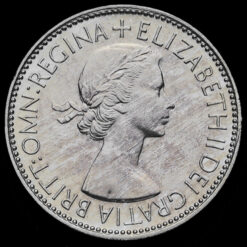 1953 Elizabeth II Proof Two Shillings Coin / Florin Obverse