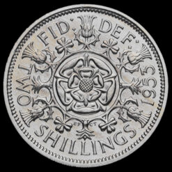 1953 Elizabeth II Proof Two Shillings Coin / Florin Reverse