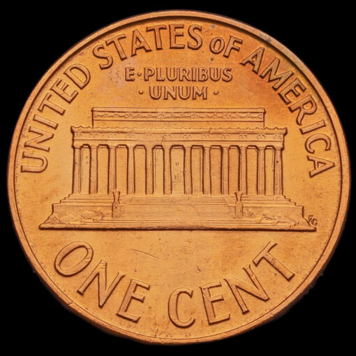 USA 1960 D Lincoln Memorial One Cent Reverse