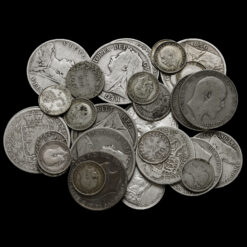 224 Grams of Circulated Pre 1920 British .925 Silver Bullion Investment Coins