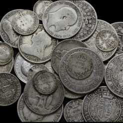 224 Grams of Circulated Pre 1920 British .925 Silver Bullion Investment Coins