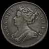 1707 Queen Anne Early Milled Silver Half Crown Obverse