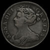 1708 Queen Anne Early Milled Silver Septimo Half Crown Obverse