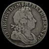 1723 George I Early Milled Silver SSC Shilling, French Arms at Date Obverse