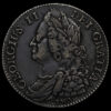 1745 George II Early Milled Silver Lima Half Crown Obverse