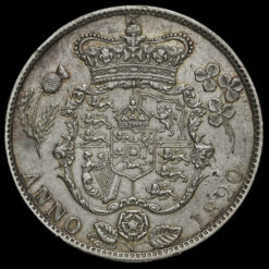 1820 George IV Milled Silver Half Crown Reverse