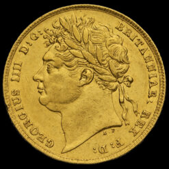 1824 George IV Milled Gold Full Sovereign Obverse