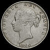 1844 Queen Victoria Young Head Silver Half Crown Obverse