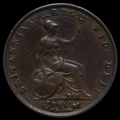 1853 Queen Victoria Young Head Copper Halfpenny Reverse