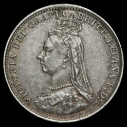 1887 Queen Victoria Jubilee Head Silver Threepence Obverse