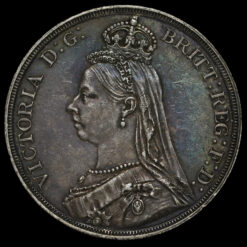 1887 Queen Victoria Jubilee Head Silver Crown Obverse