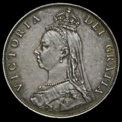 1887 Queen Victoria Jubilee Head Silver Florin Obverse